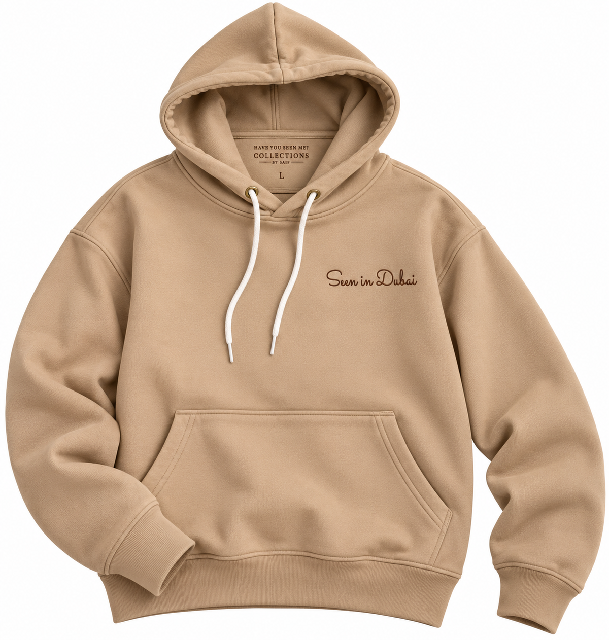 Seen in Dubai Oversized Hoodie - Front Embroidery Only