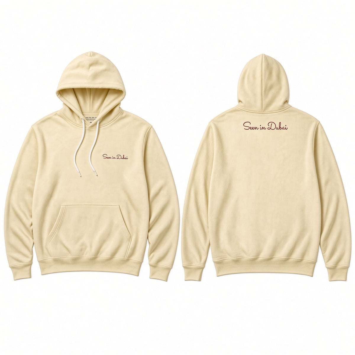 Seen in Dubai (Front & Back) - Oversized Pullover Hoodies