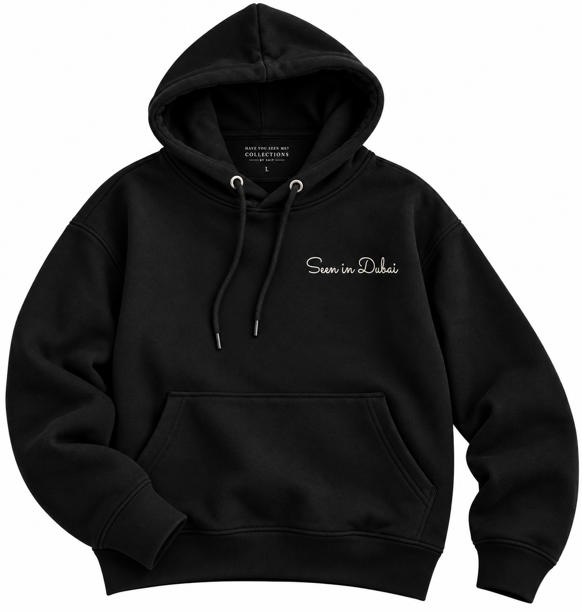 Seen in Dubai Oversized Hoodie - Front Embroidery Only
