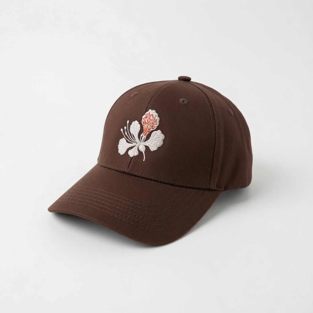 Petals Cap - Chocolate Brown Fully
Covered