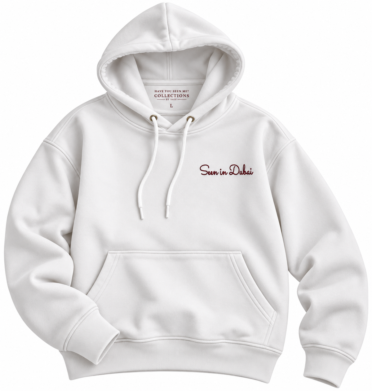 Seen in Dubai Oversized Hoodie - Front Embroidery Only
