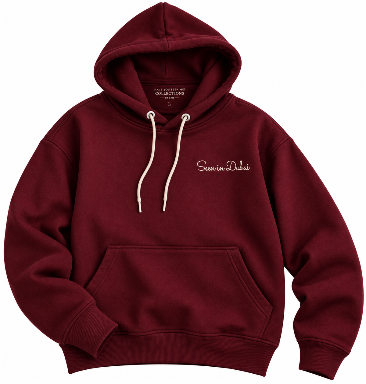 Seen in Dubai Oversized Hoodie - Front Embroidery Only