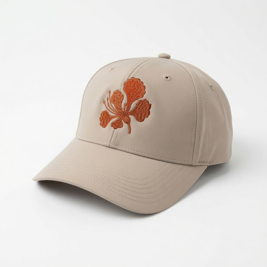 Premium Petals Cap - Beige Fully Covered